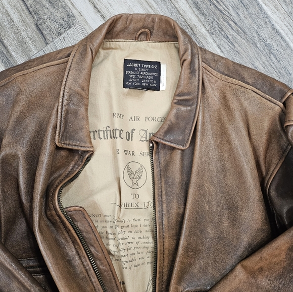 ☆☆☆RARE VINTAGE AVIREX LEATHER JACKET☆☆☆ - Picture 3 of 7